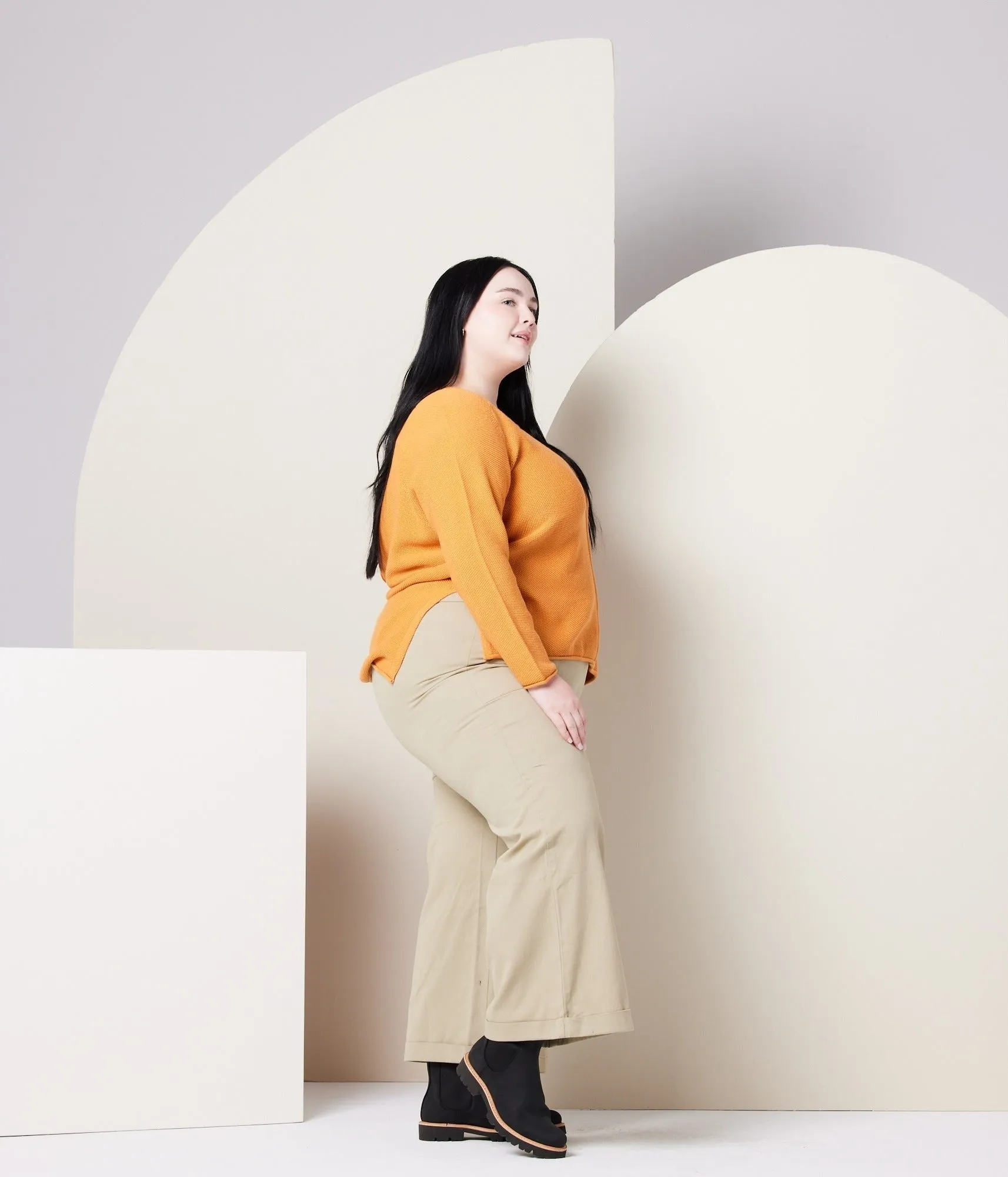 Solstice Sweater - Apricot Street Layer HandLinked Seams