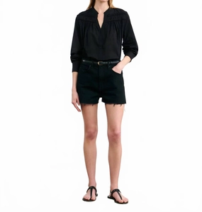 Simple Comfort Cobain Denim Short In Jet Black