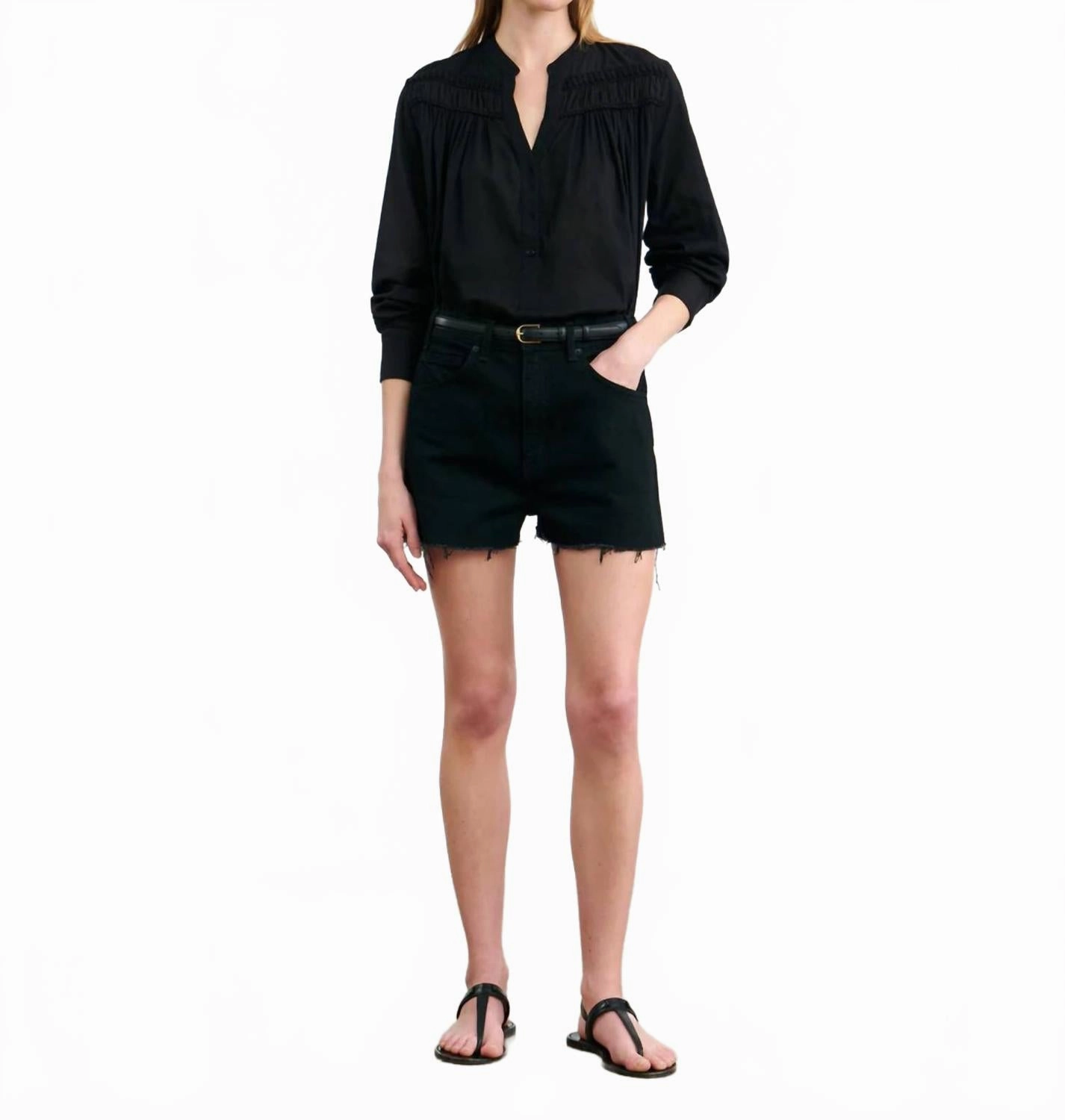 Weekend Wear Cobain Denim Short In Jet Black