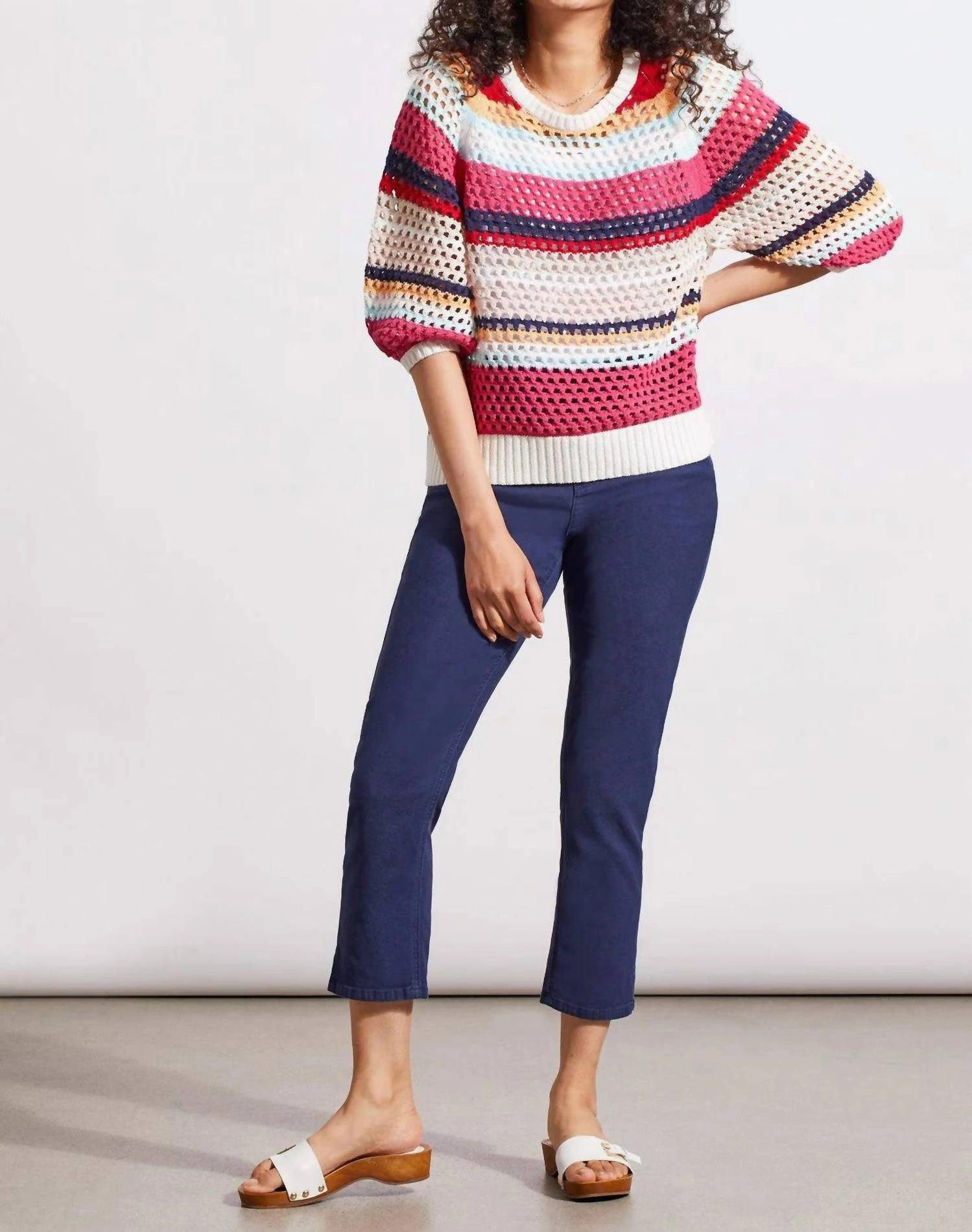 Crew Neck Sweater In Poppy Red Winter Apparel