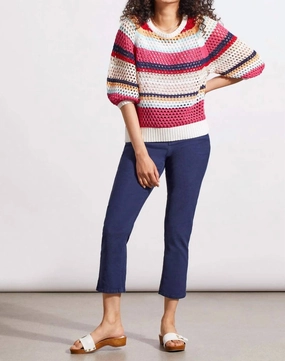 Crew Neck Sweater In Poppy Red Winter Apparel