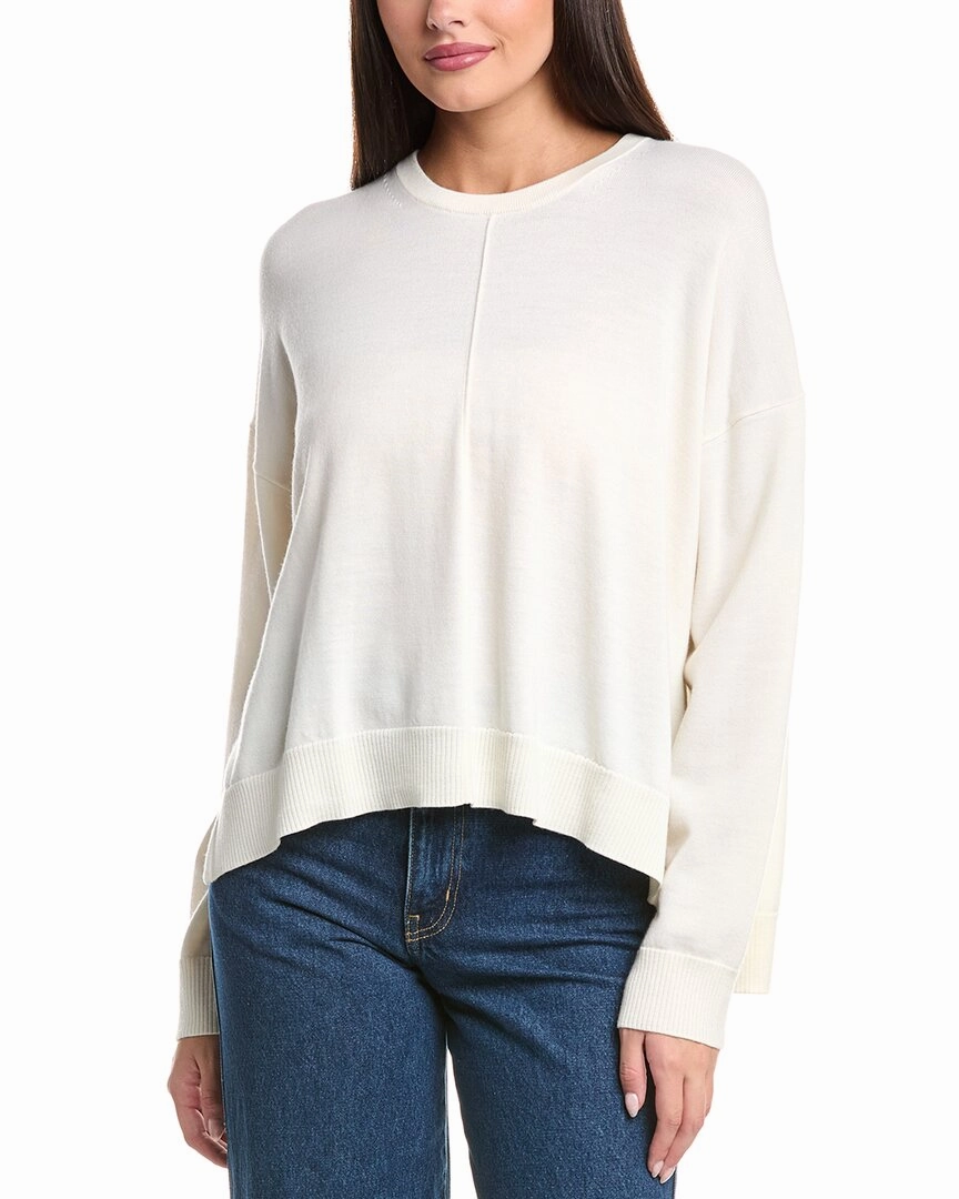 SIMKHAI Oakland Cape Crewneck Wool Sweater Warm and Fashionable