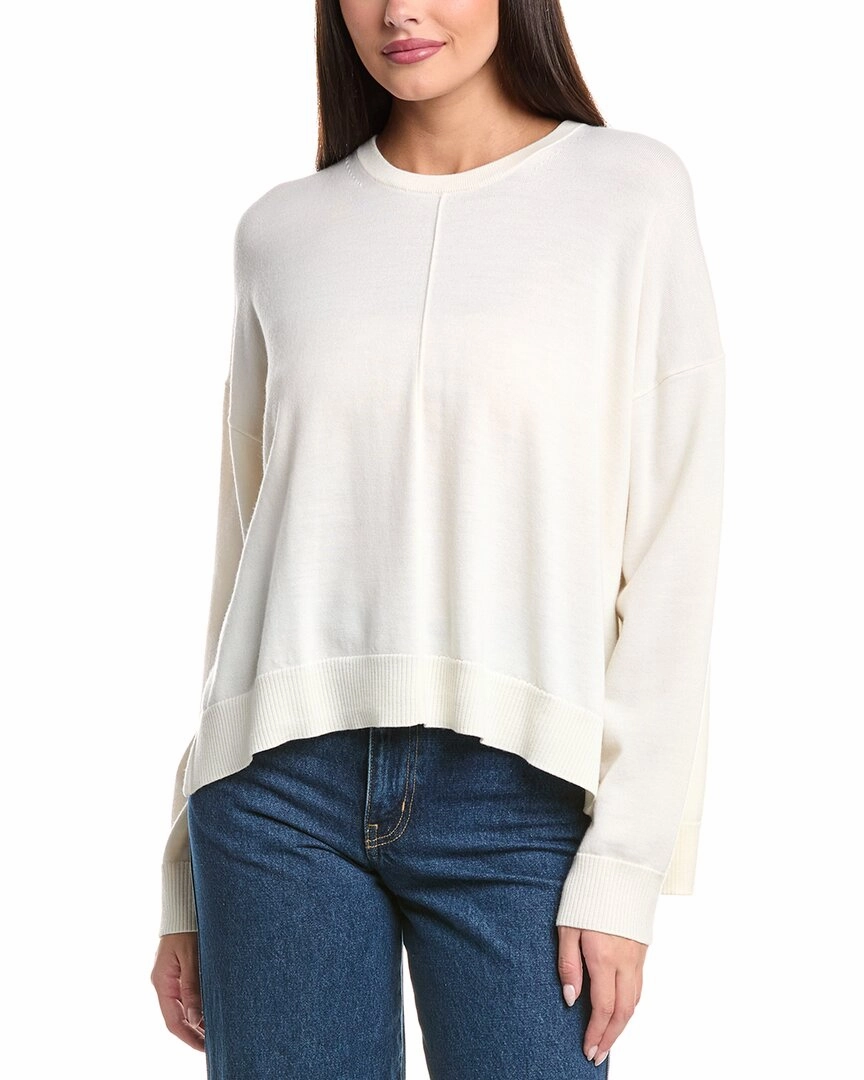 SIMKHAI Oakland Cape Crewneck Wool Sweater Anti Pilling Surface