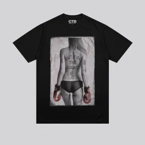 OUT FOR THE COUNT T-SHIRT JET BLACK Effortless Wearable