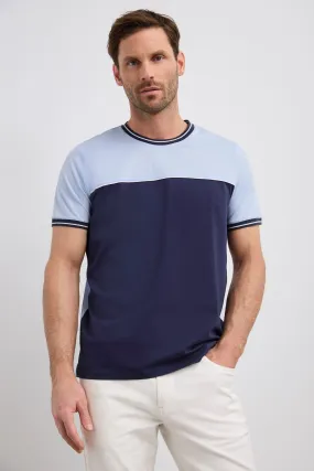 Color block t-shirt Travel Comfort Style Hydrophobic coating