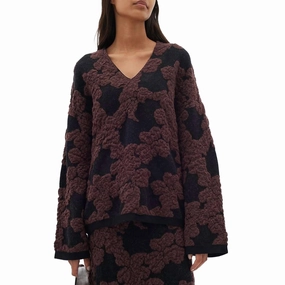 Eco Friendly Knitwear Jianal Pullover In Brown