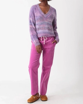 Roux Sweater In Amethyst Seamless construction Chilly Day Knit