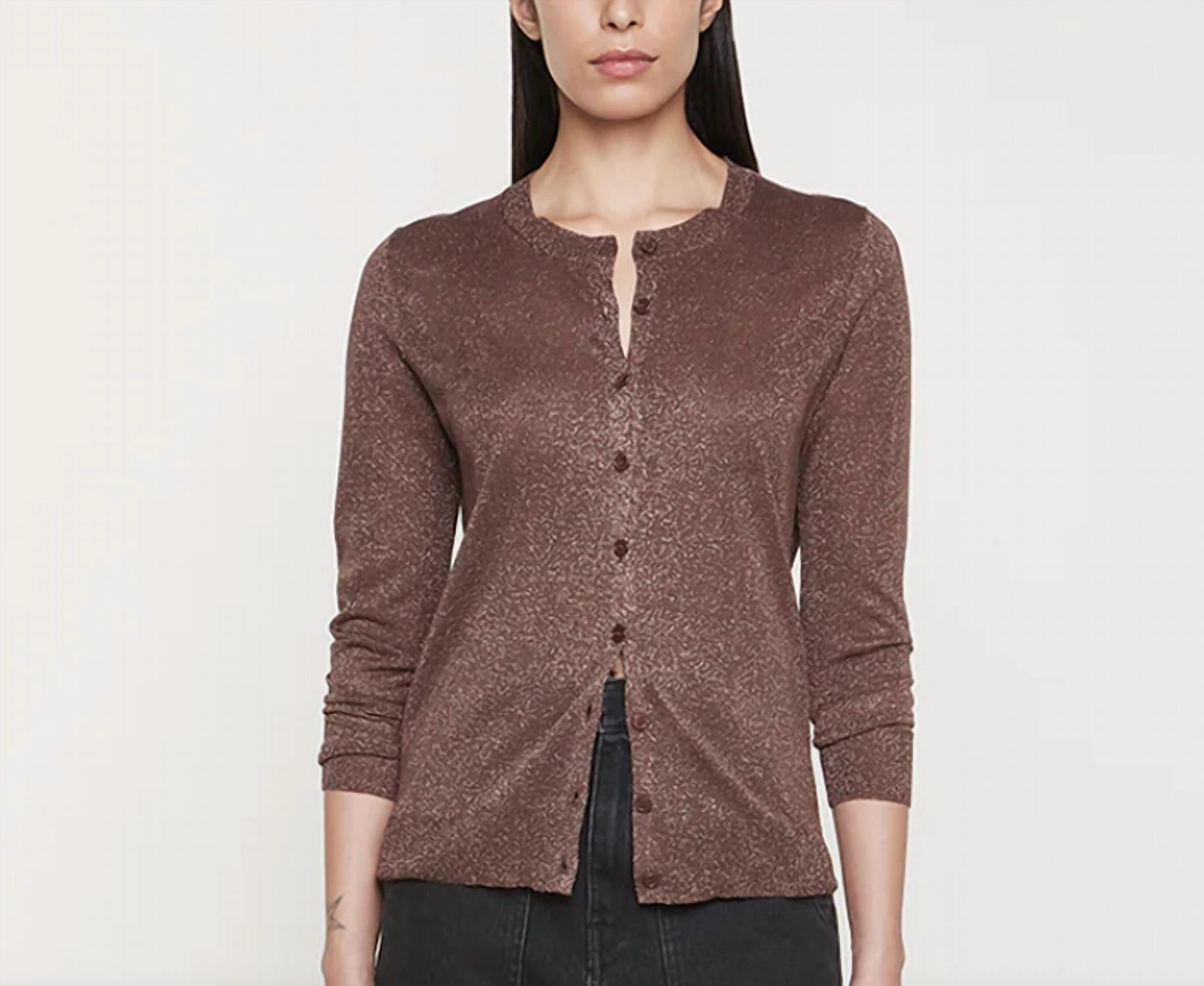 Lam Knitted Cardigan In Espresso Chilly Day Essentials Fashion Knit Layer
