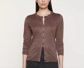 Lam Knitted Cardigan In Espresso Chilly Day Essentials Fashion Knit Layer