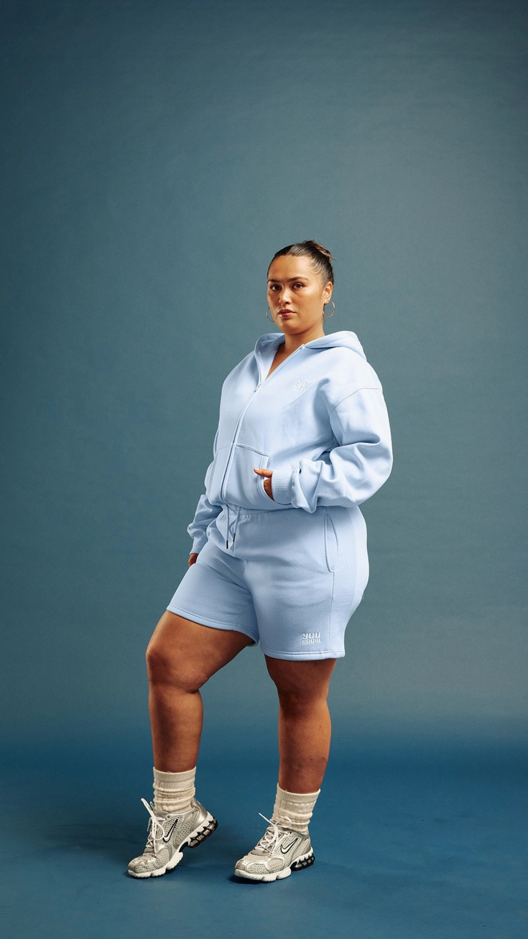 Antibacterial WARM UP SHORTS | Blue