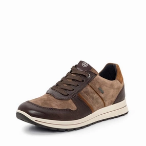 Flexible Step Elastic Fit Mens Ara Maverick in Amarone/Sesame/Brown