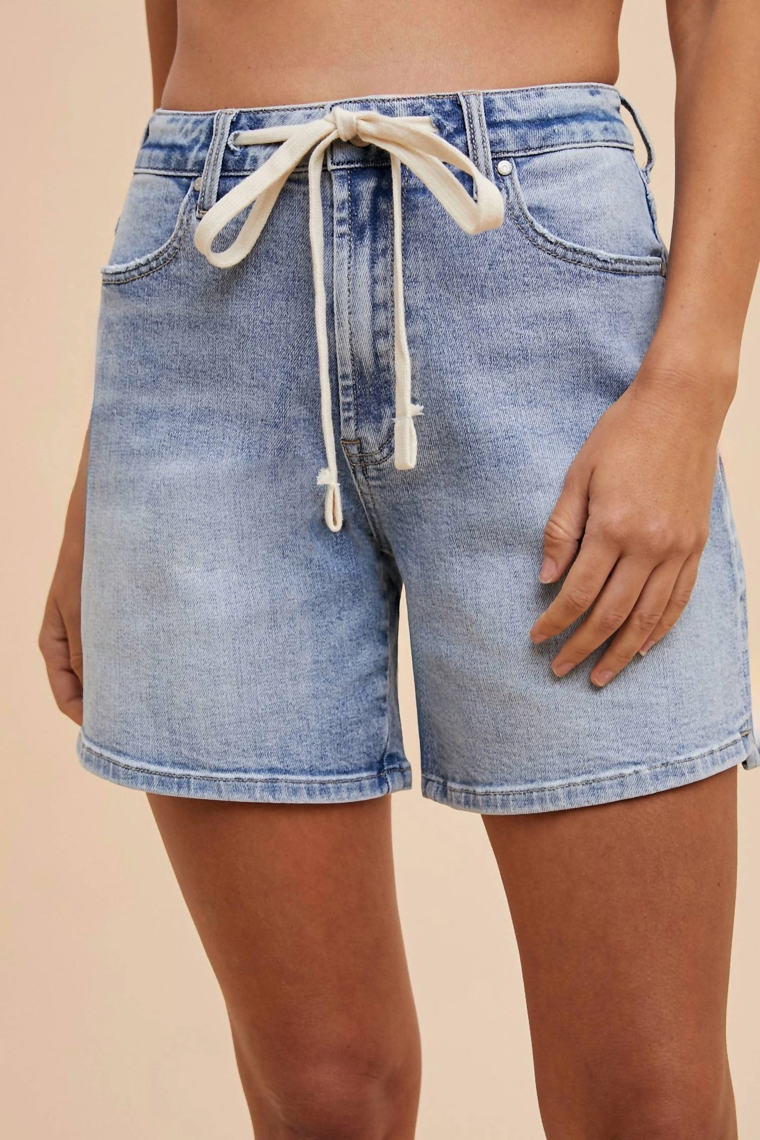Comfort Stretch Denim Shorts In Blue two piece outfit Outdoor Apparel