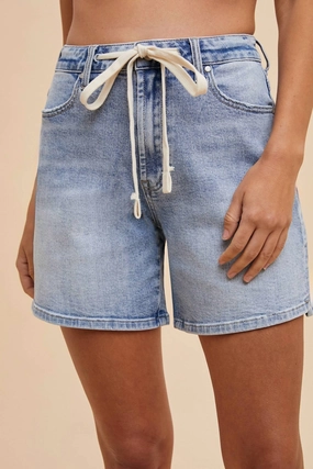 Comfort Stretch Denim Shorts In Blue two piece outfit Outdoor Apparel