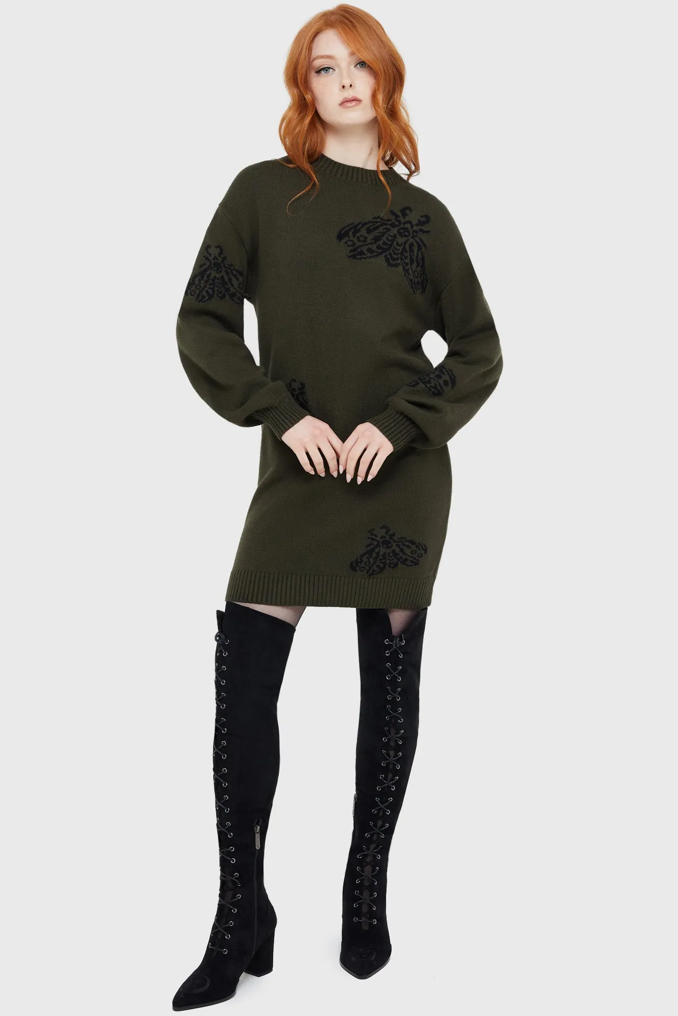 Moth Light Sweater Dress Airy Fabric