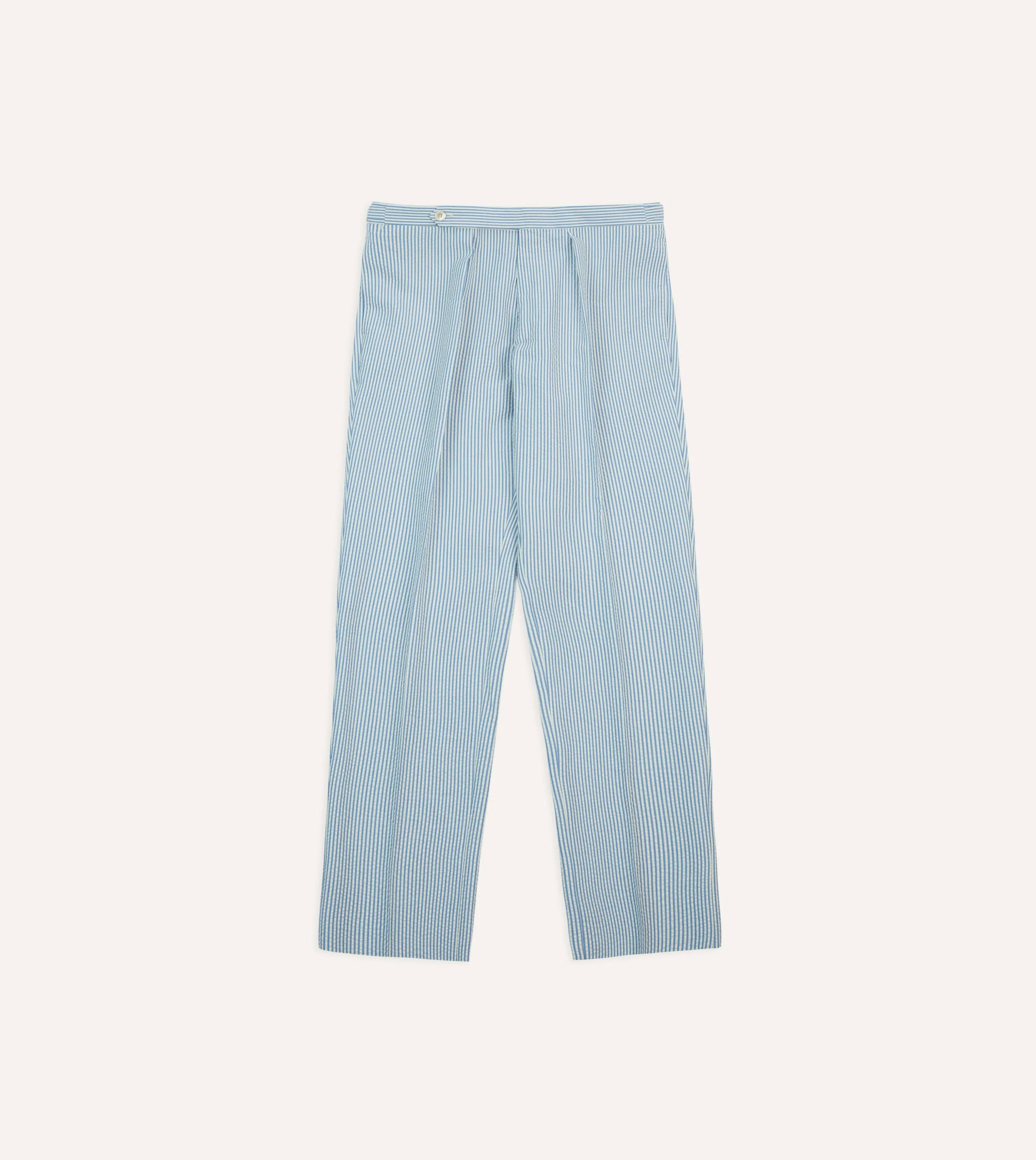 Outdoor Fit Seersucker Cotton Single Pleat Trouser