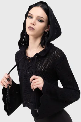 Cold Ready Shadow Witch Hooded Knit Sweater