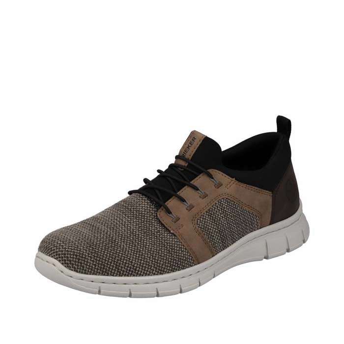 Mens Rieker Timo in Fango/Fango/Schwarz light feel Relaxed Look Shoes
