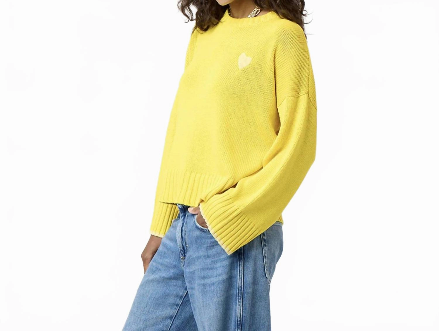 Knit texture Cozy Everyday Wear Summer Sweater In Sunshine Yellow