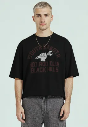 SOUTH DAKOTA CROP T-SHIRT BLACK Simple Yet Elegant