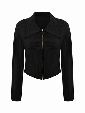 Fitted Knit Cardigan premium fabric