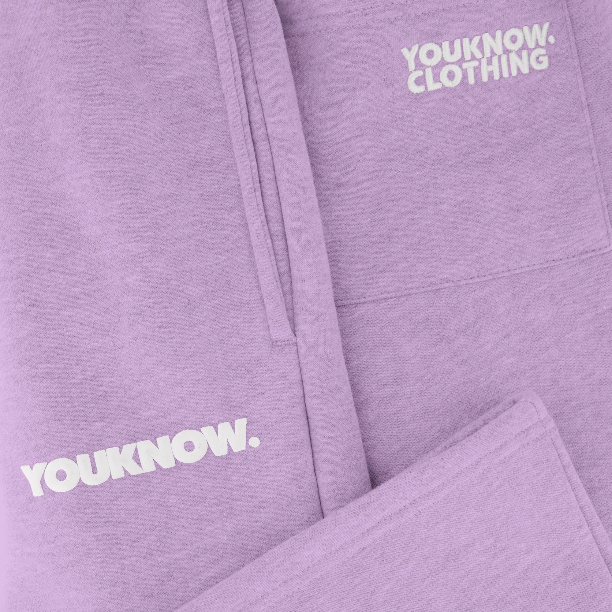 Chill Wear Sweat Wicking Lining BLOCK WIDE-LEG SWEATPANTS | Lilac
