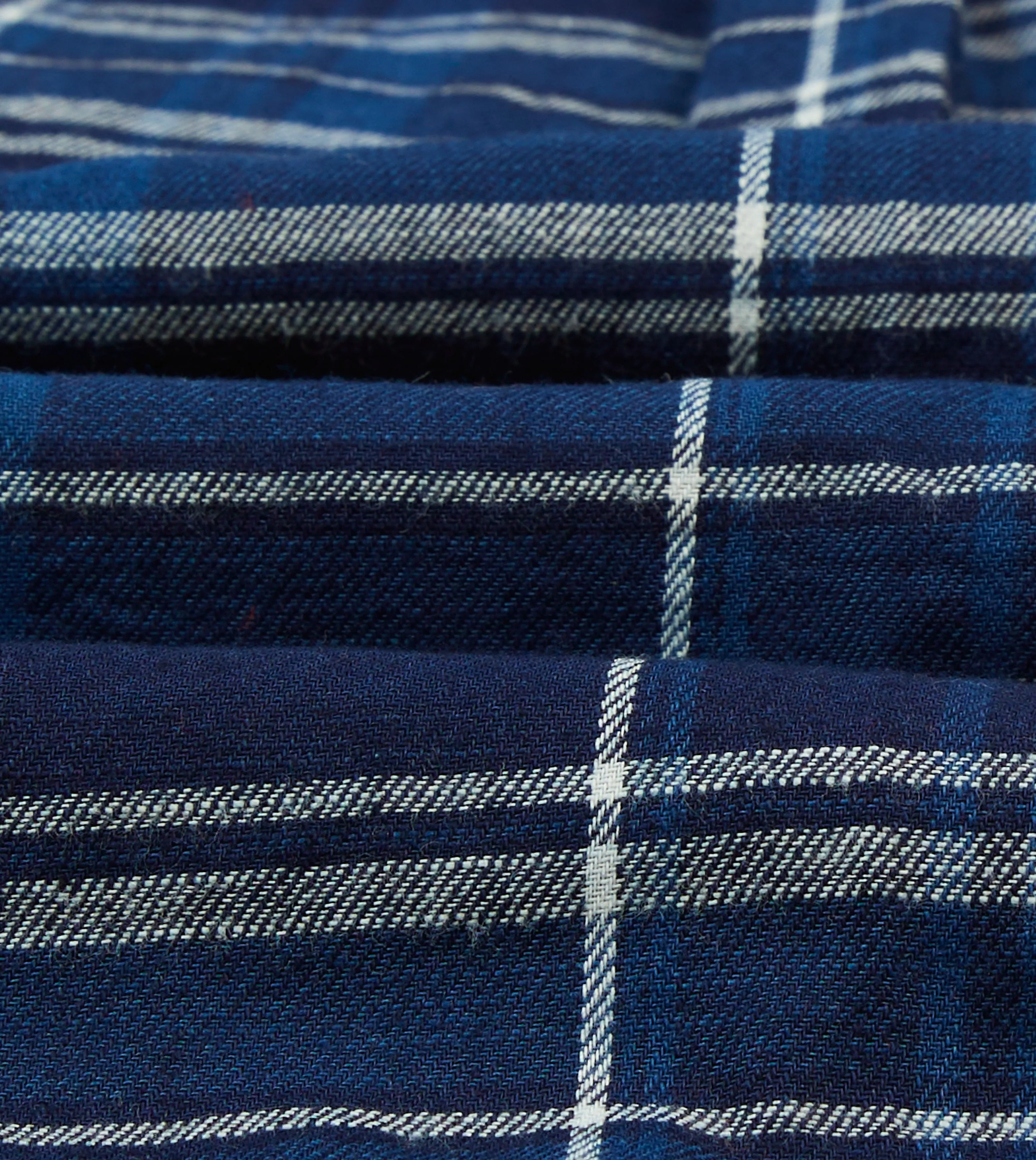 Year-Round Favorite Lightweight Weave Blue Check Cotton Long Point Collar Work Shirt