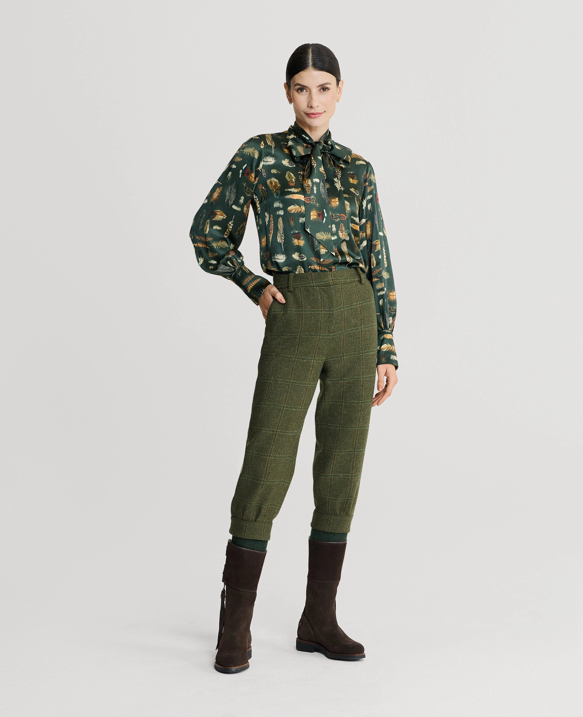 High Density Weave Odor Control Fabric Blenheim Utility Tweed Country Breeks