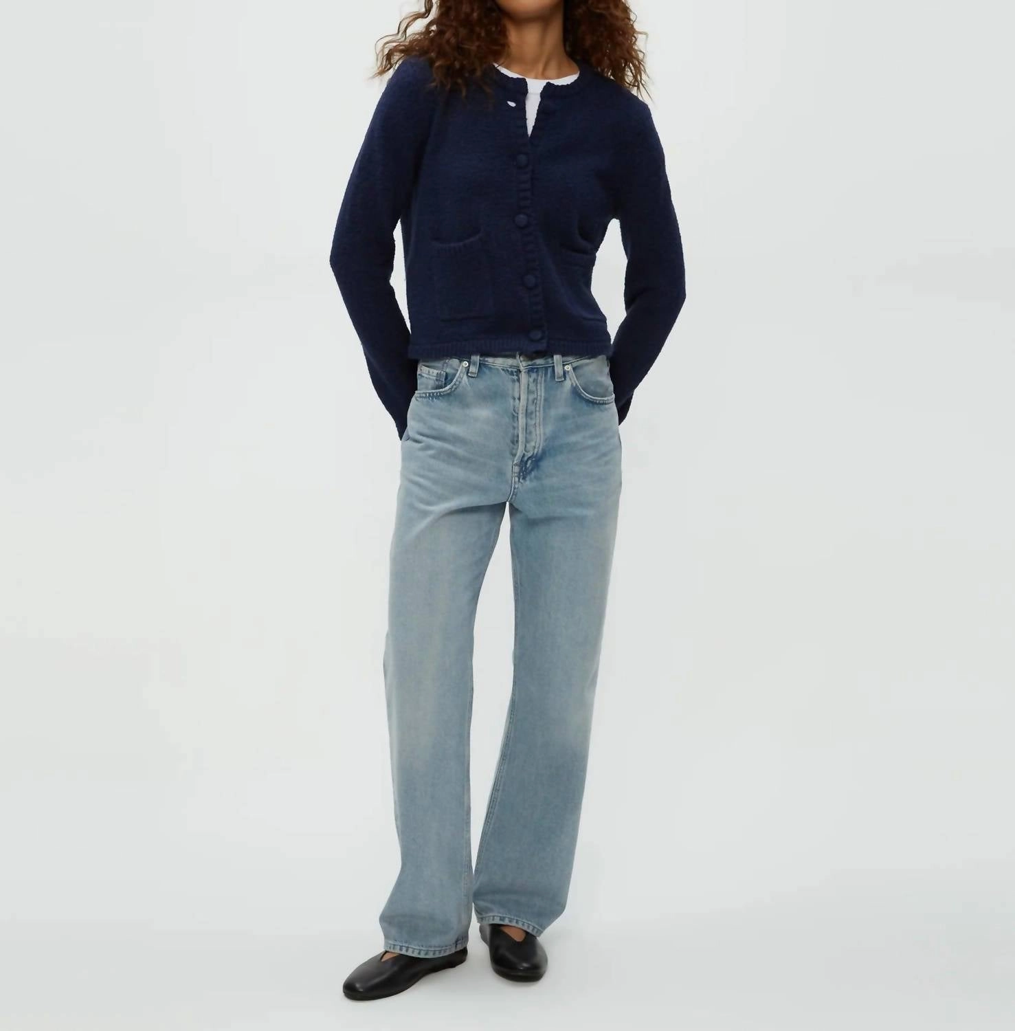 Comfortable Look Soft Wear Opaline Cardigan In Navy