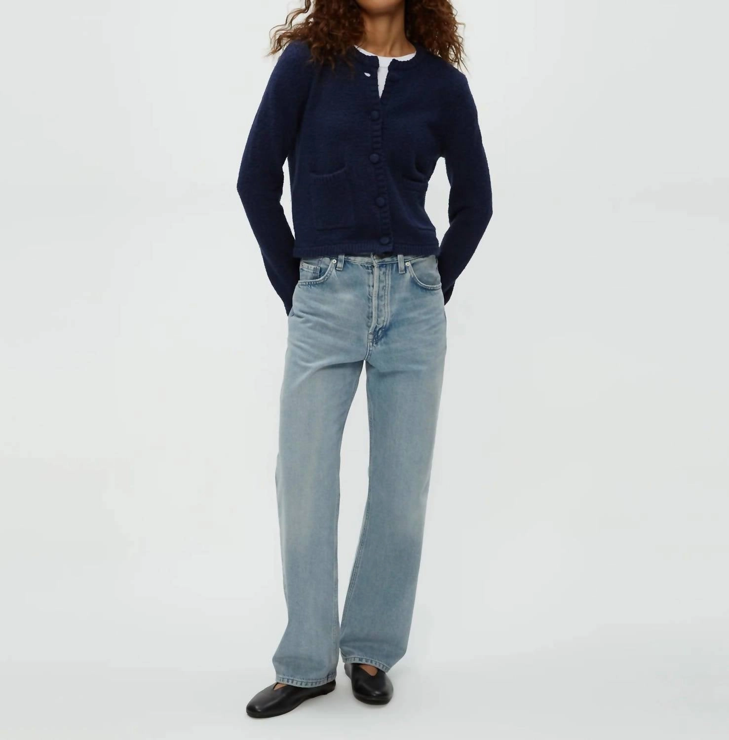 Fashion-Forward Look Opaline Cardigan In Navy