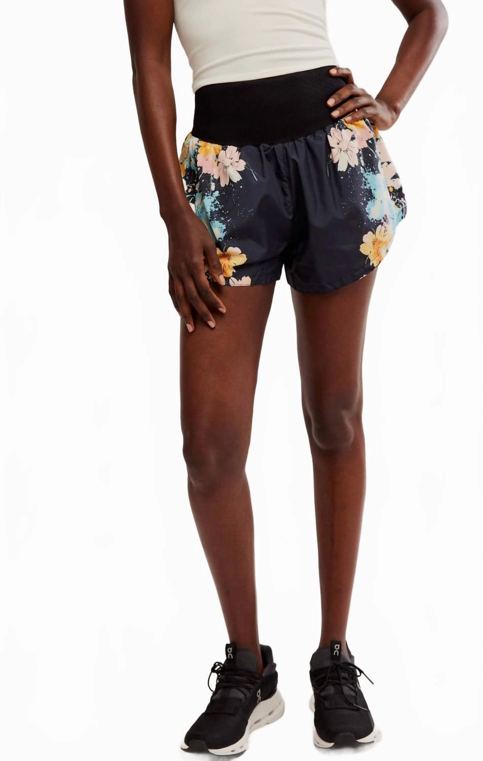 Carpe Diem Printed Shorts In Blue Go Light