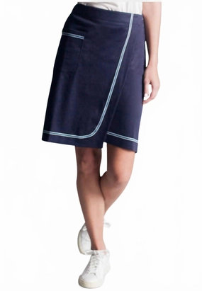 Riviera Skirt In Blue Creative Layering Curve Friendly