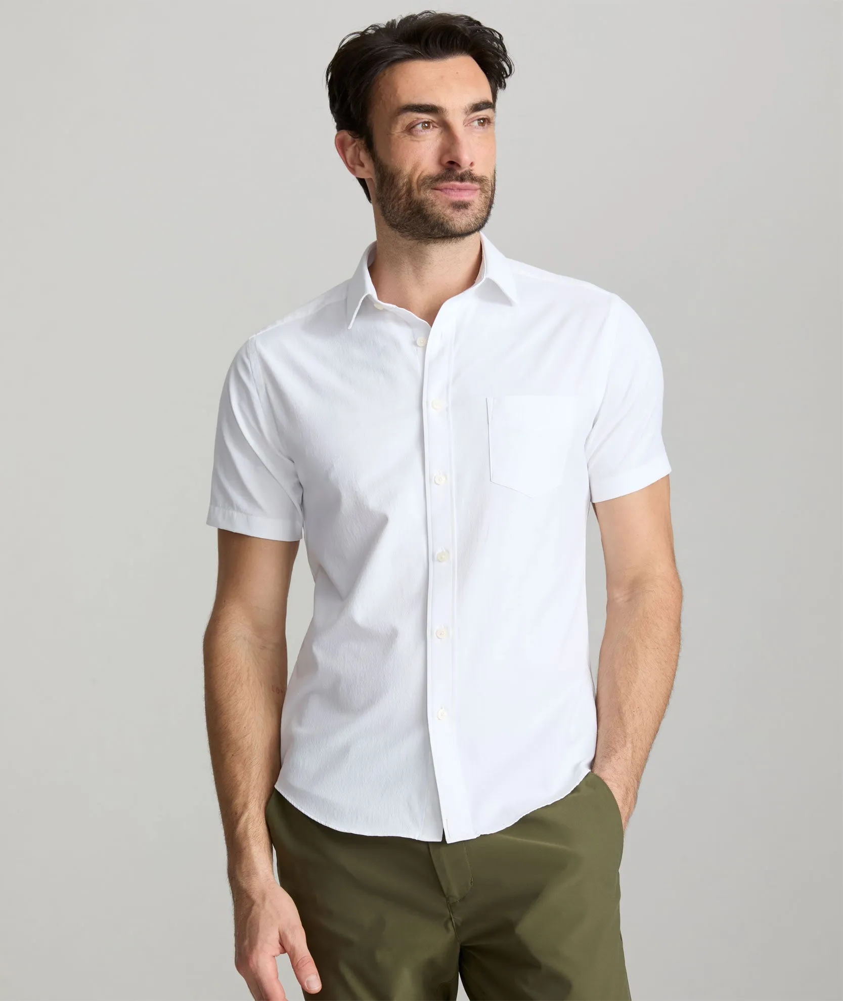 Performance Short-Sleeve Gironde Shirt Laser Cut Edge Detail