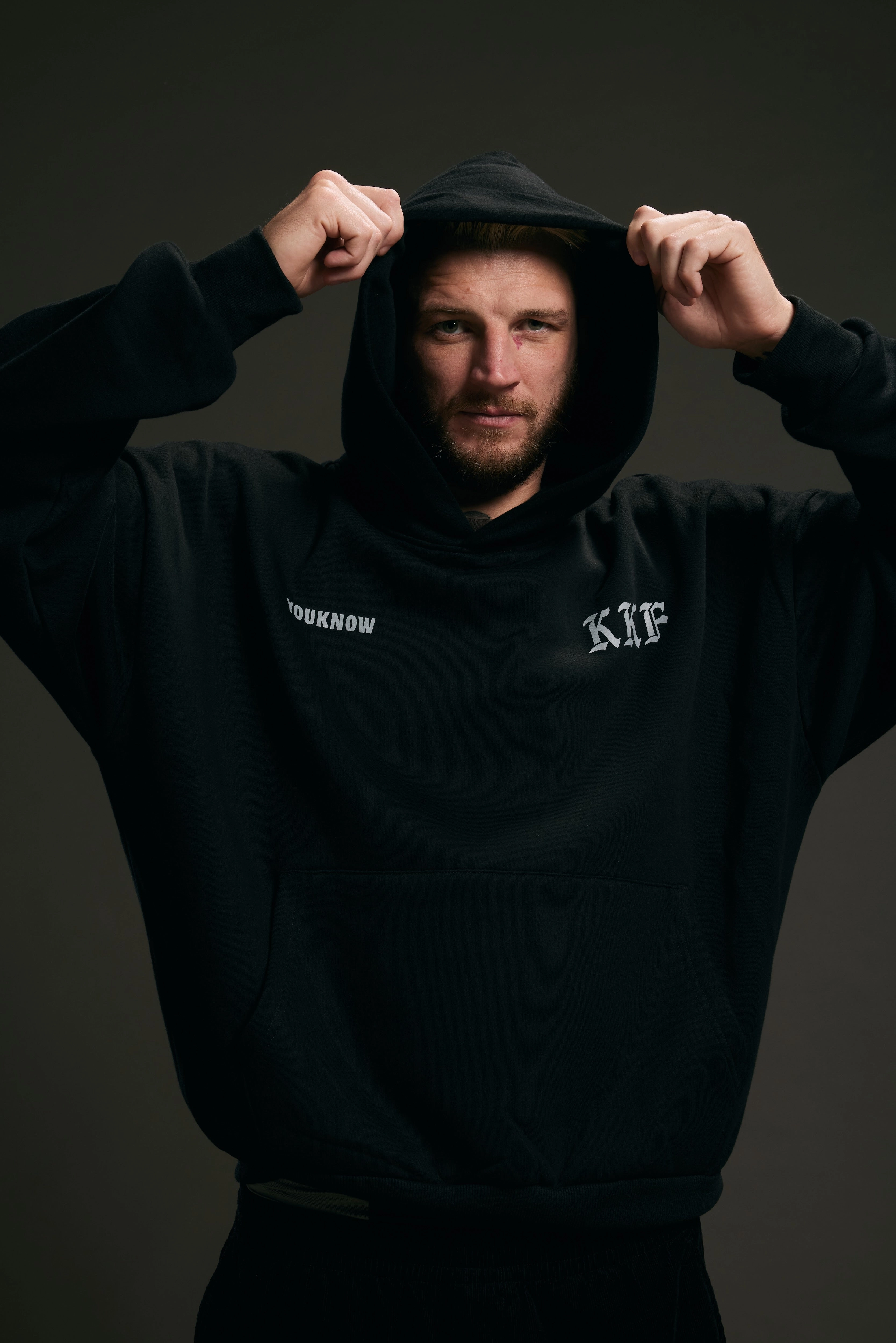 KKF Champ Hoodie | Black Dressy Casual Halloween wear