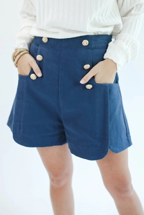The Reagan Shorts In Indigo picnic clothes SoftInnerLining