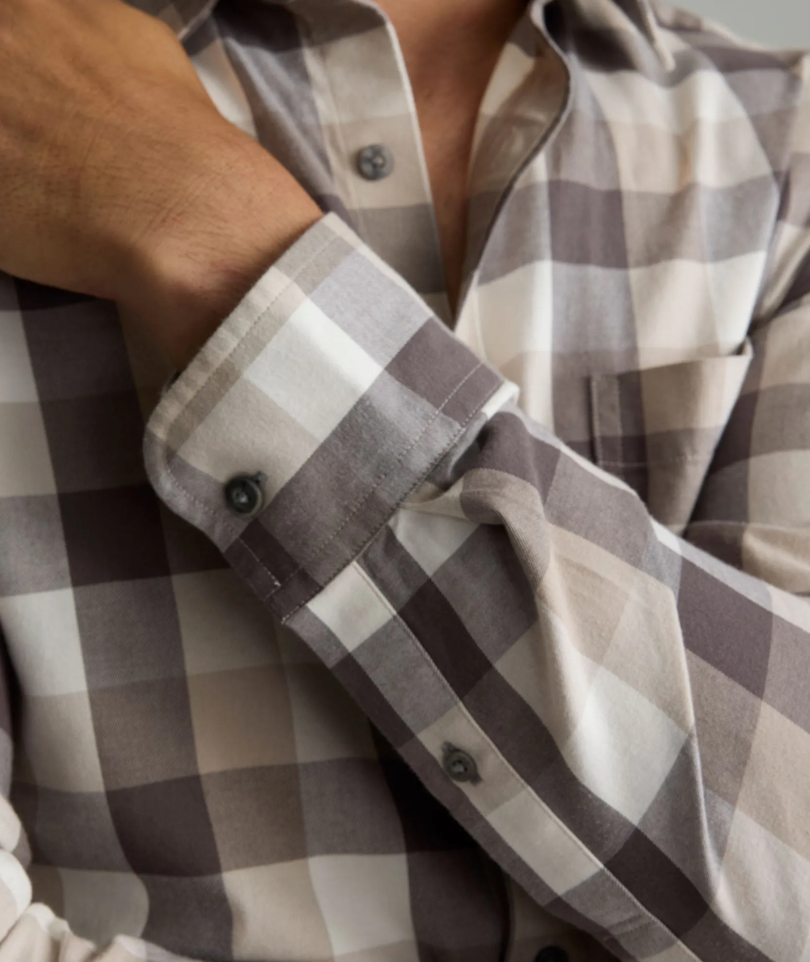 No Slip Shoulder Grips Flannel Greenwald Shirt