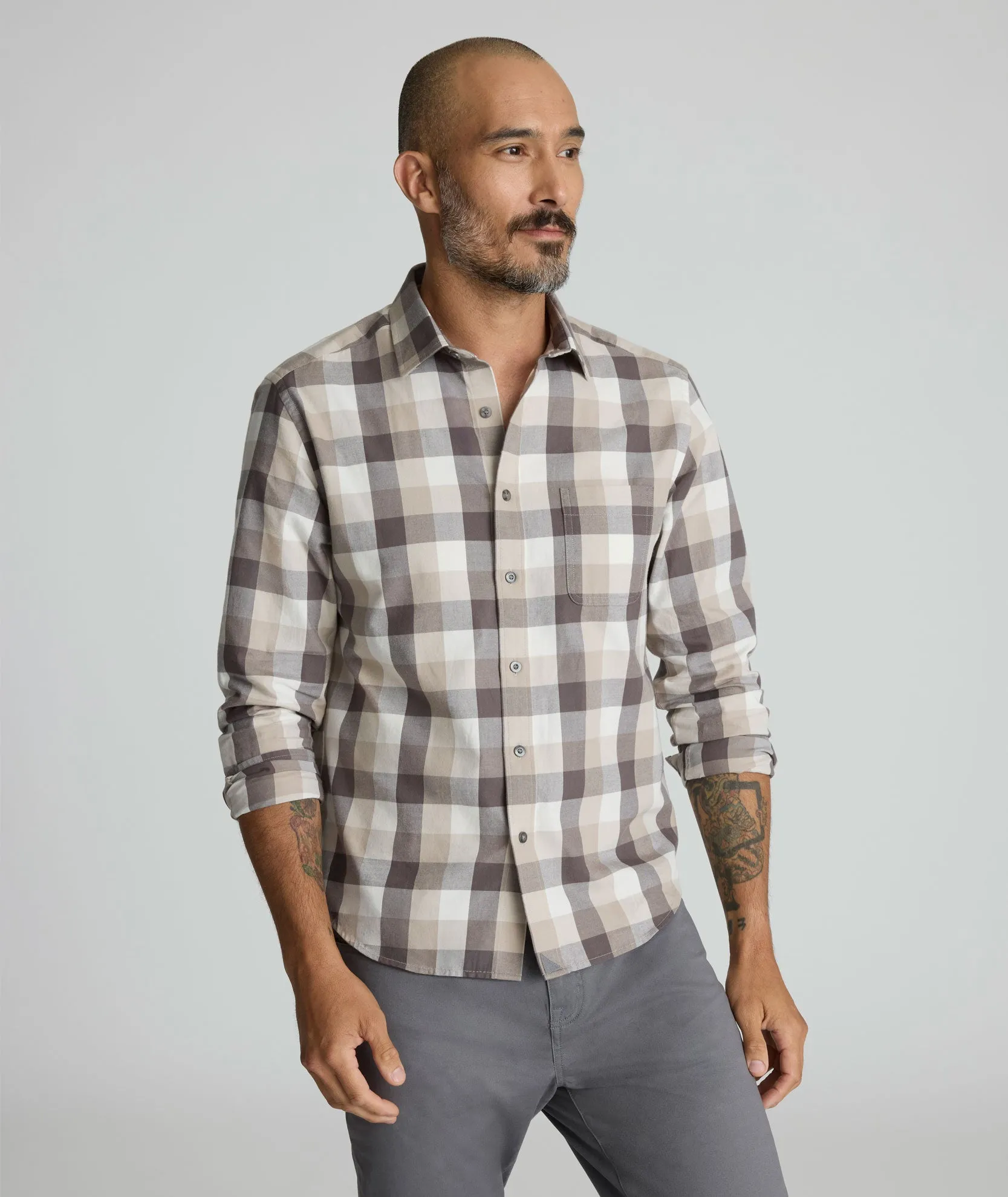 Durable Stitching Youth fashion Flannel Greenwald Shirt