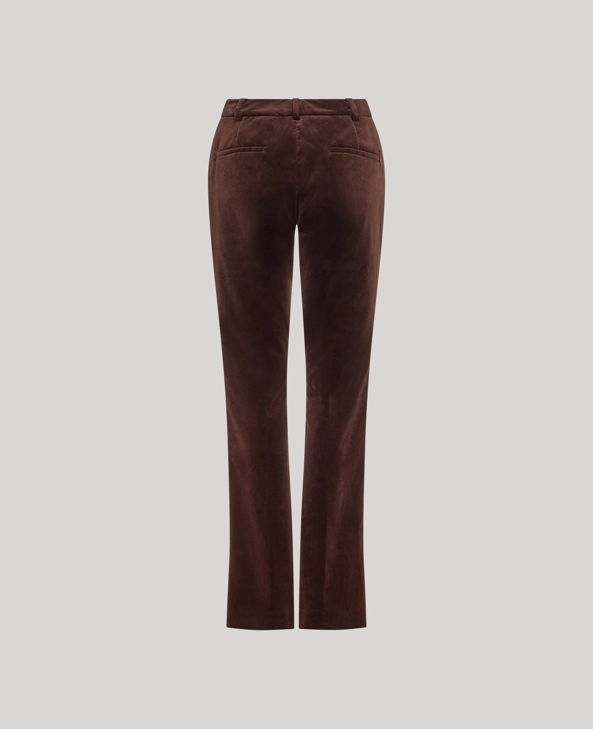Stain Resistant Weave Secure Cuff Design Mayfair Velvet Flare Trousers
