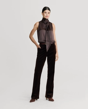 All Use Mayfair Velvet Flare Trousers