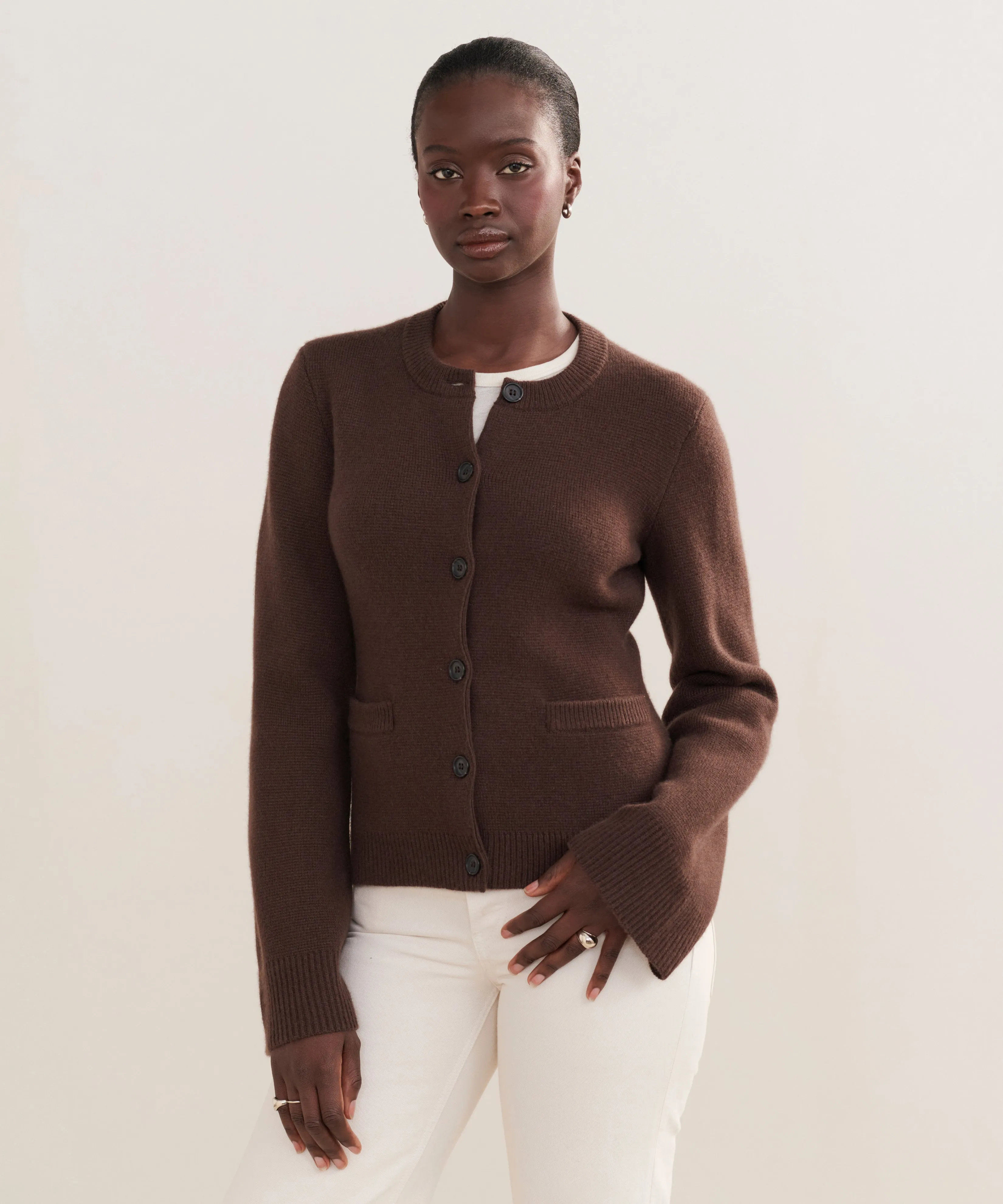 Modern Style Ribbed Hem Detail Cooper Cardigan