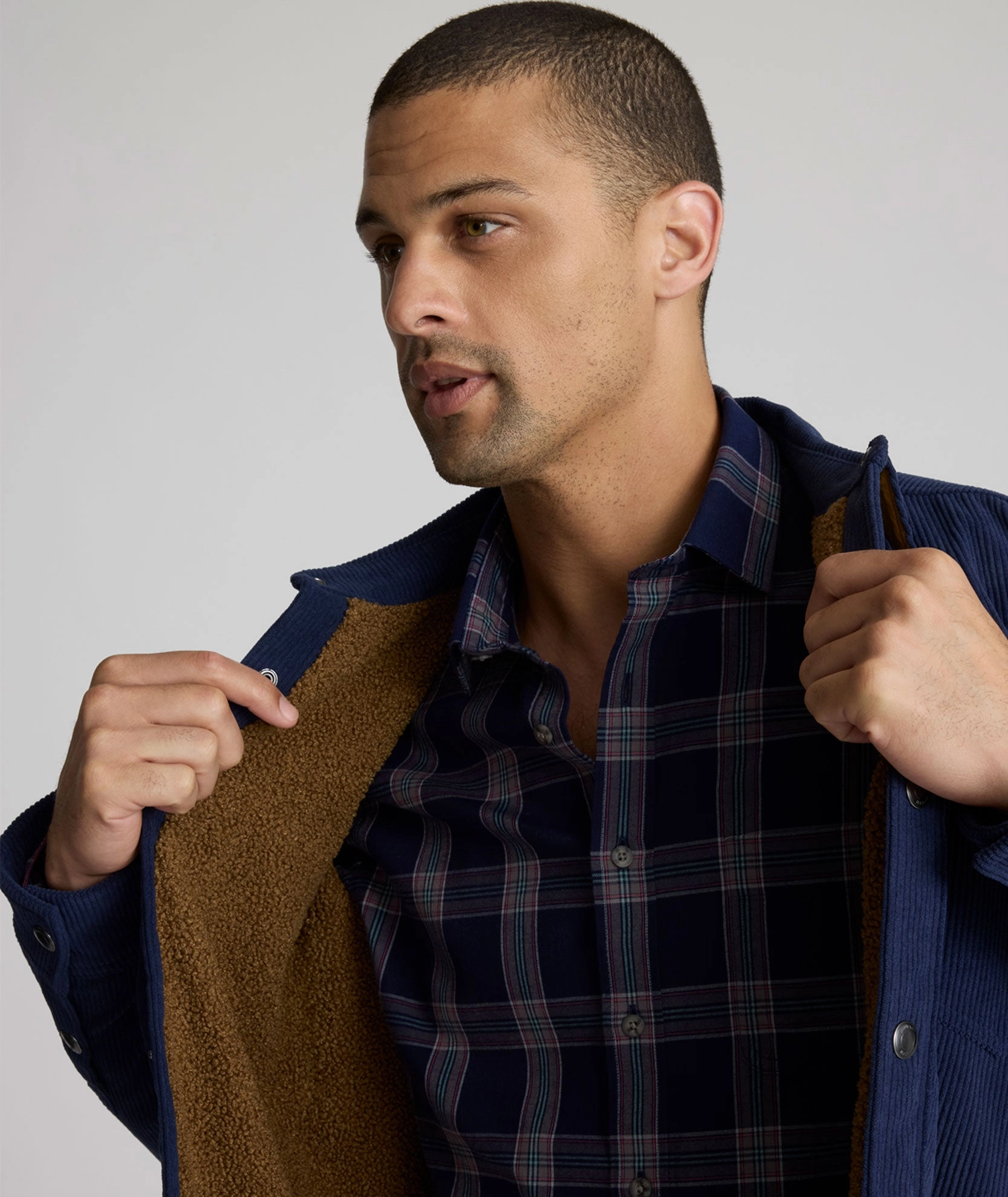 Comfy Layers Clean Outer Cord Shirt Jacket