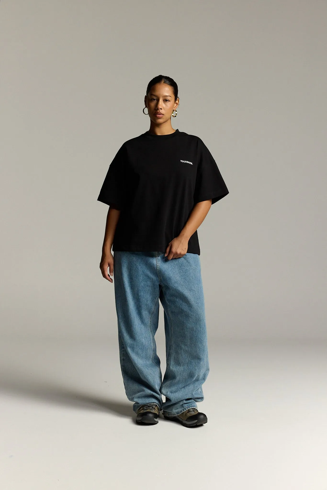 Core Box Heavyweight Tee | Black Daily Fashion SeamlessConstruction