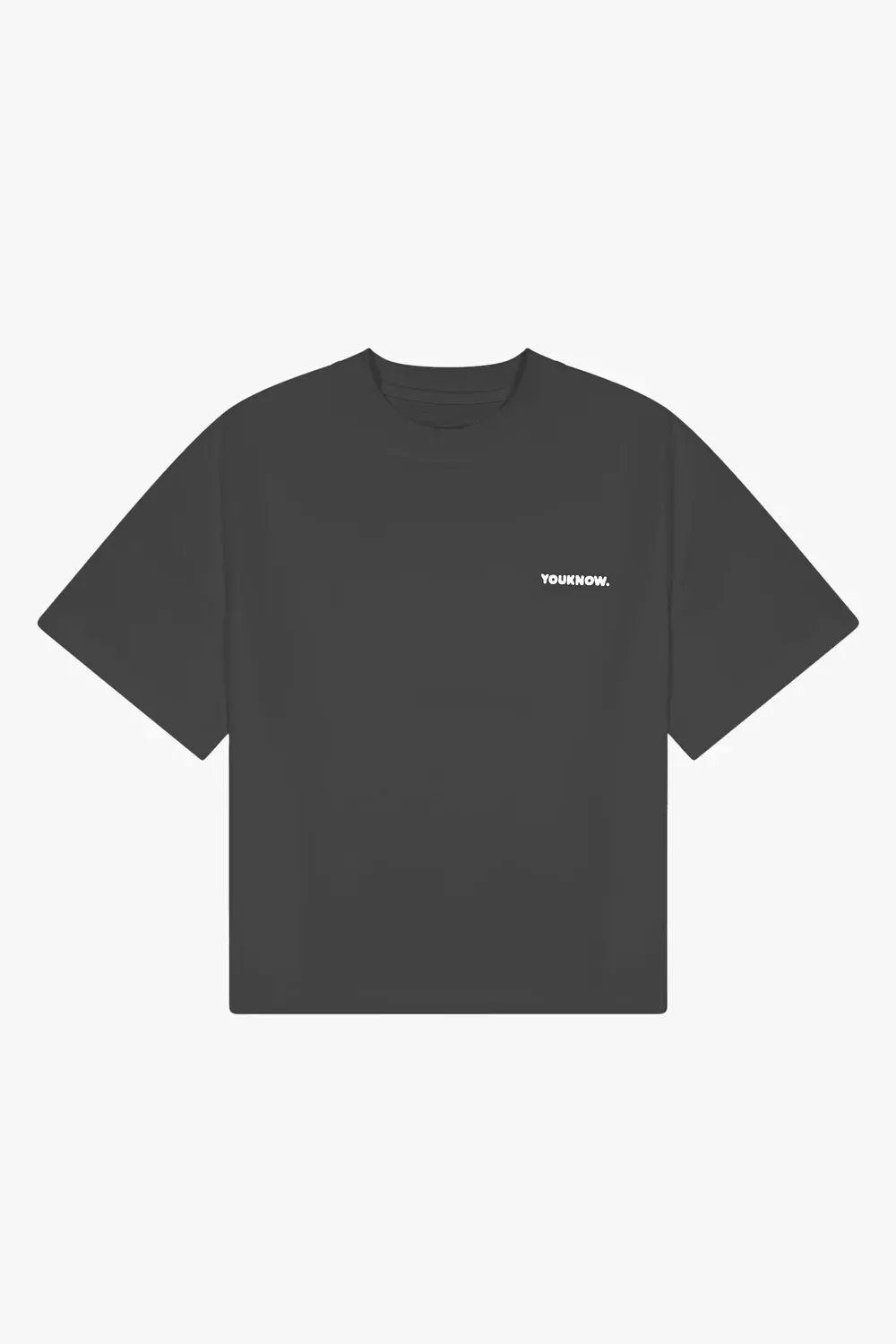 Core Box Heavyweight Tee | Charcoal Sporty Chic Geometric precision