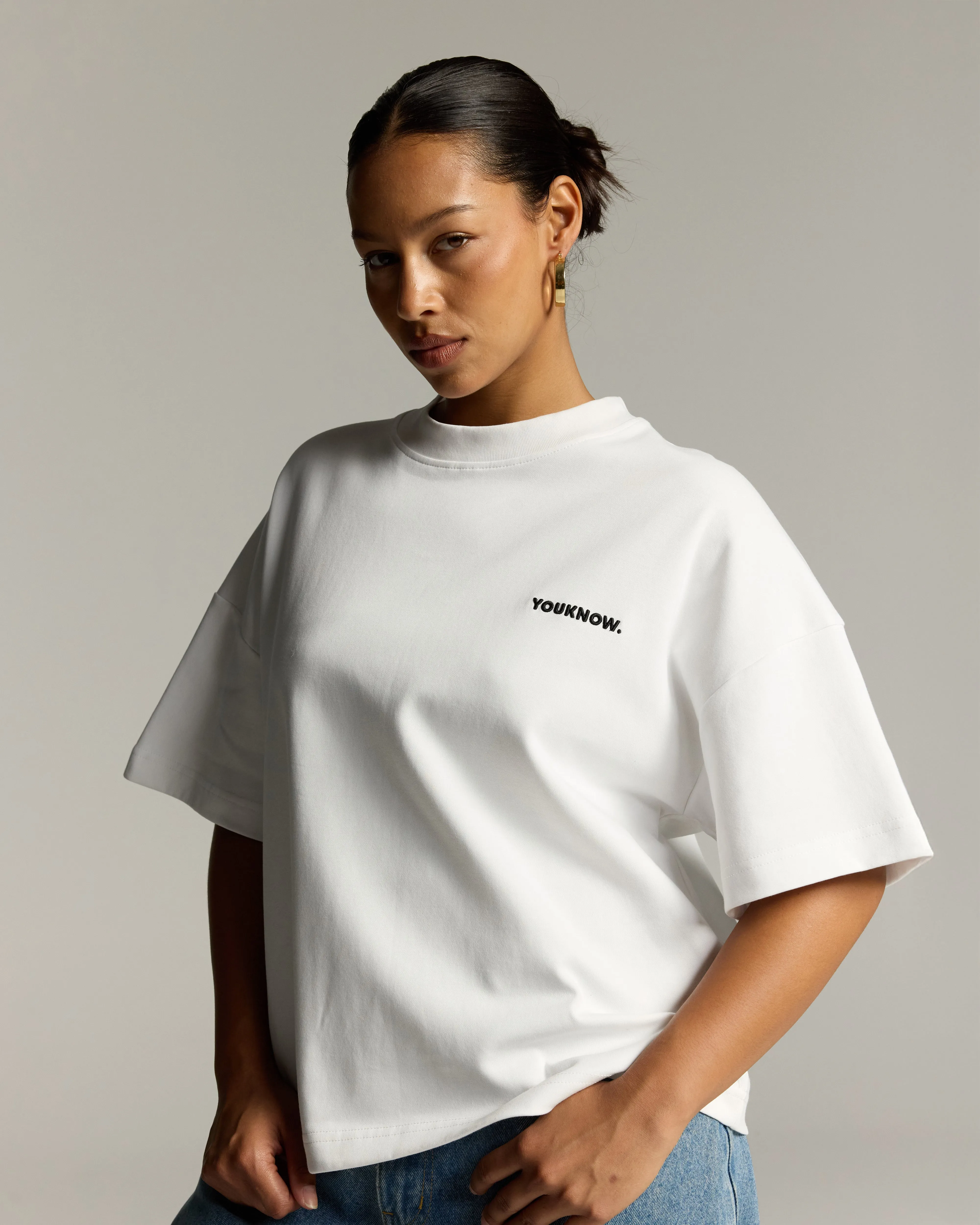 Core Box Heavyweight Tee | White Layered Sleeve