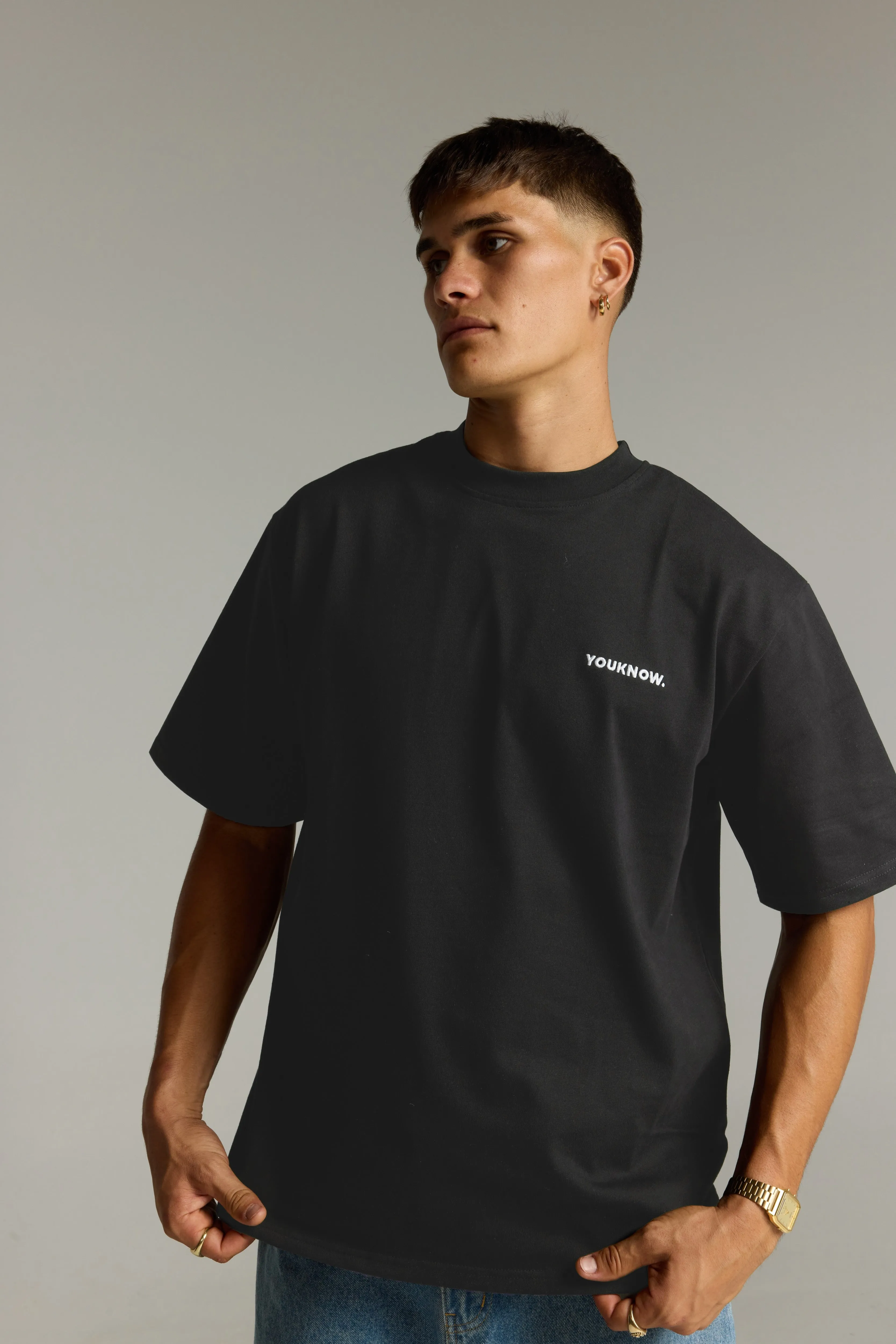 Core Standard Tee | Charcoal Anti Static Fabric