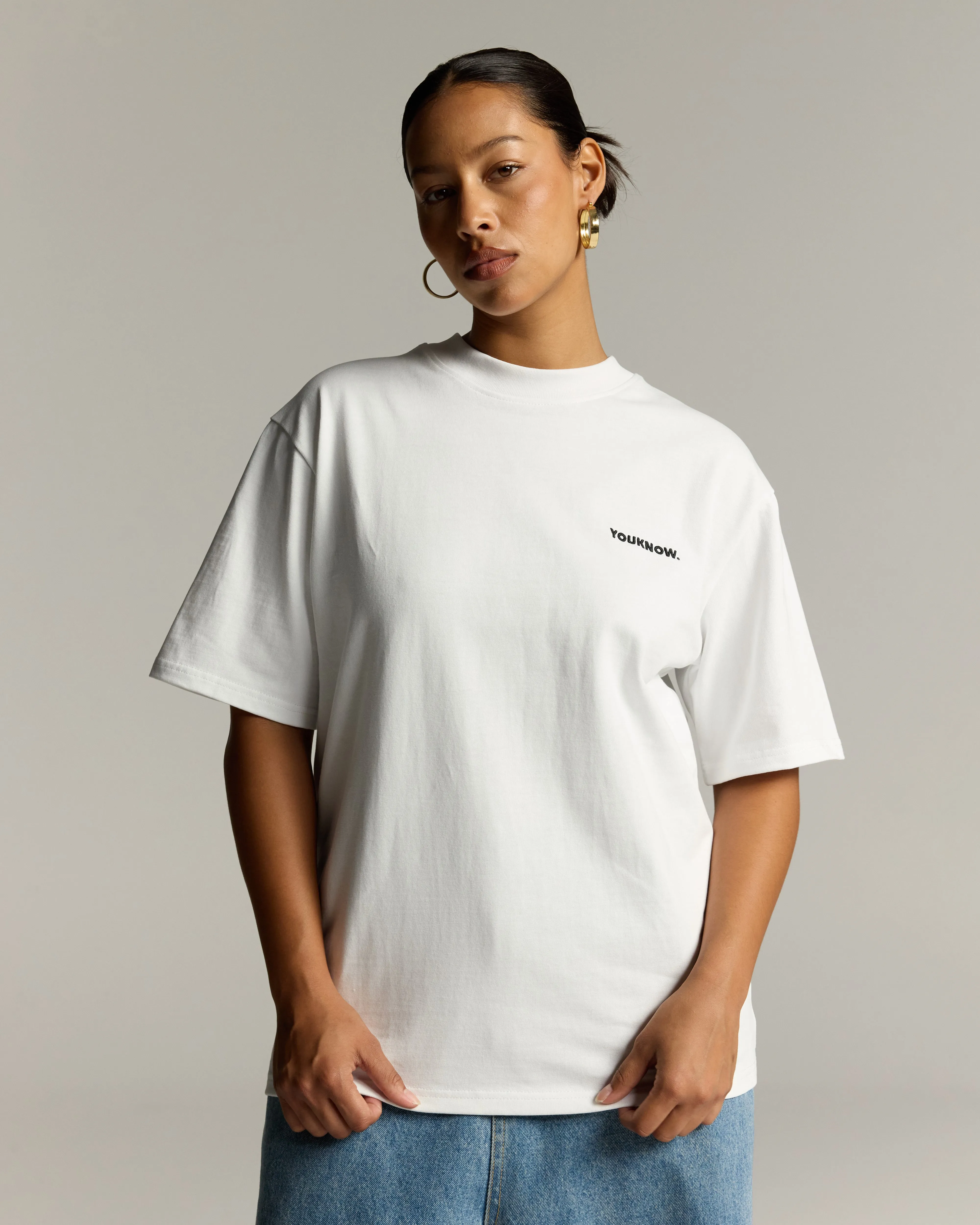 Core Standard Tee | White Timeless Top