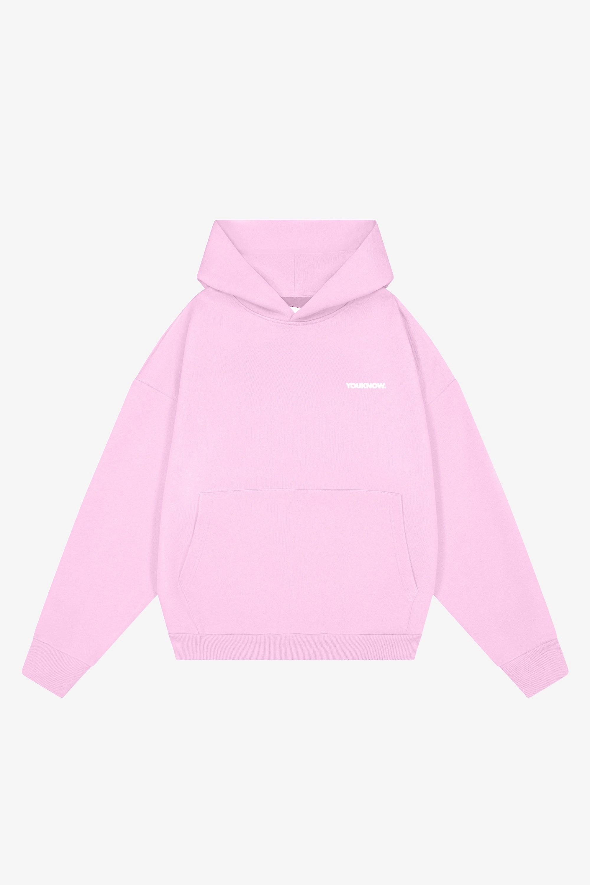 Urban Mode Core Box Hoodie | Baby Pink