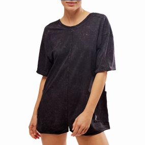 Anti Pilling Finish Contoured Panel Design Women's Hot Shot Tee Romper Coddy