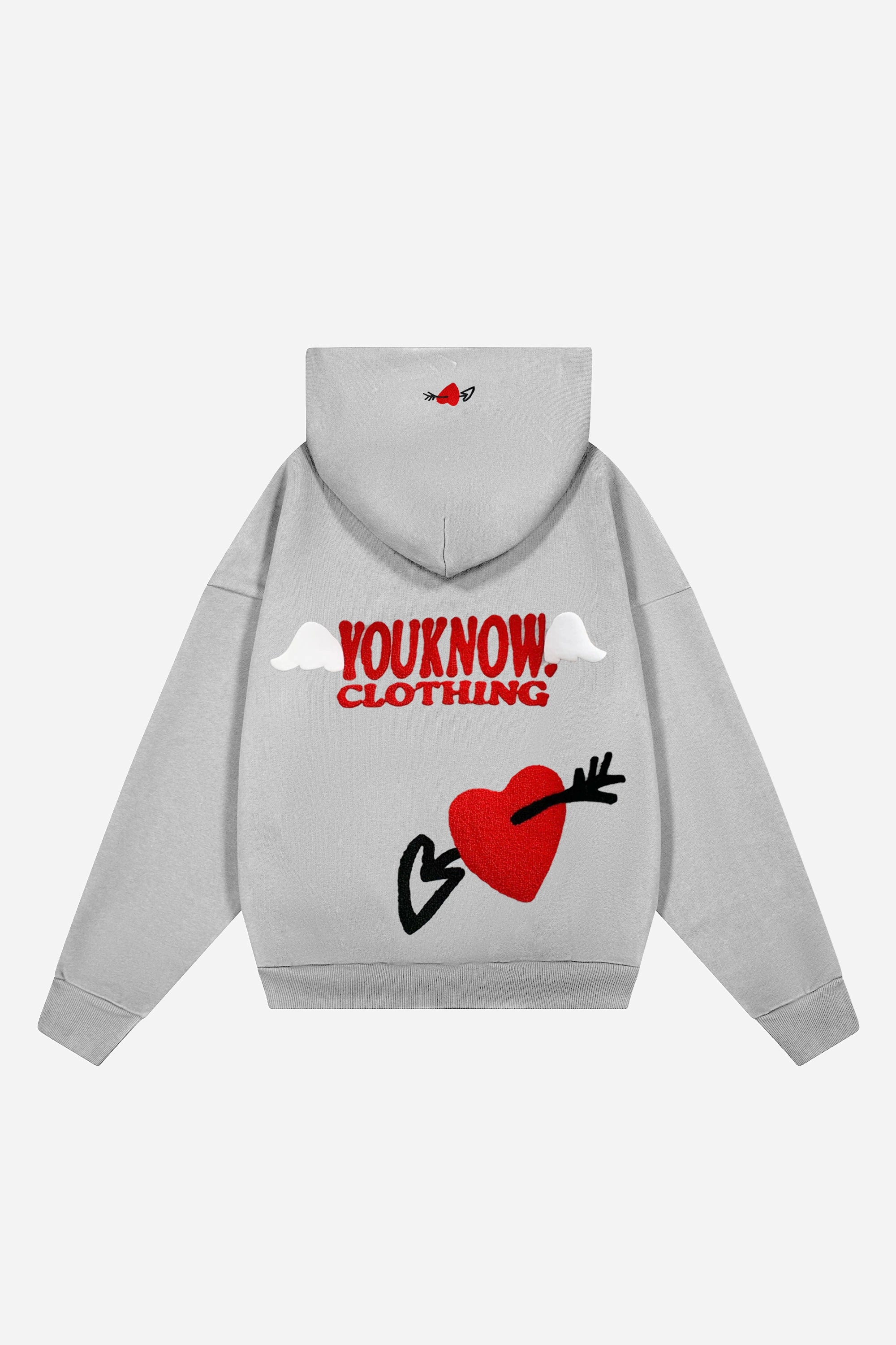 Halloween look EVERYDAY LOVE HOODIE | Grey