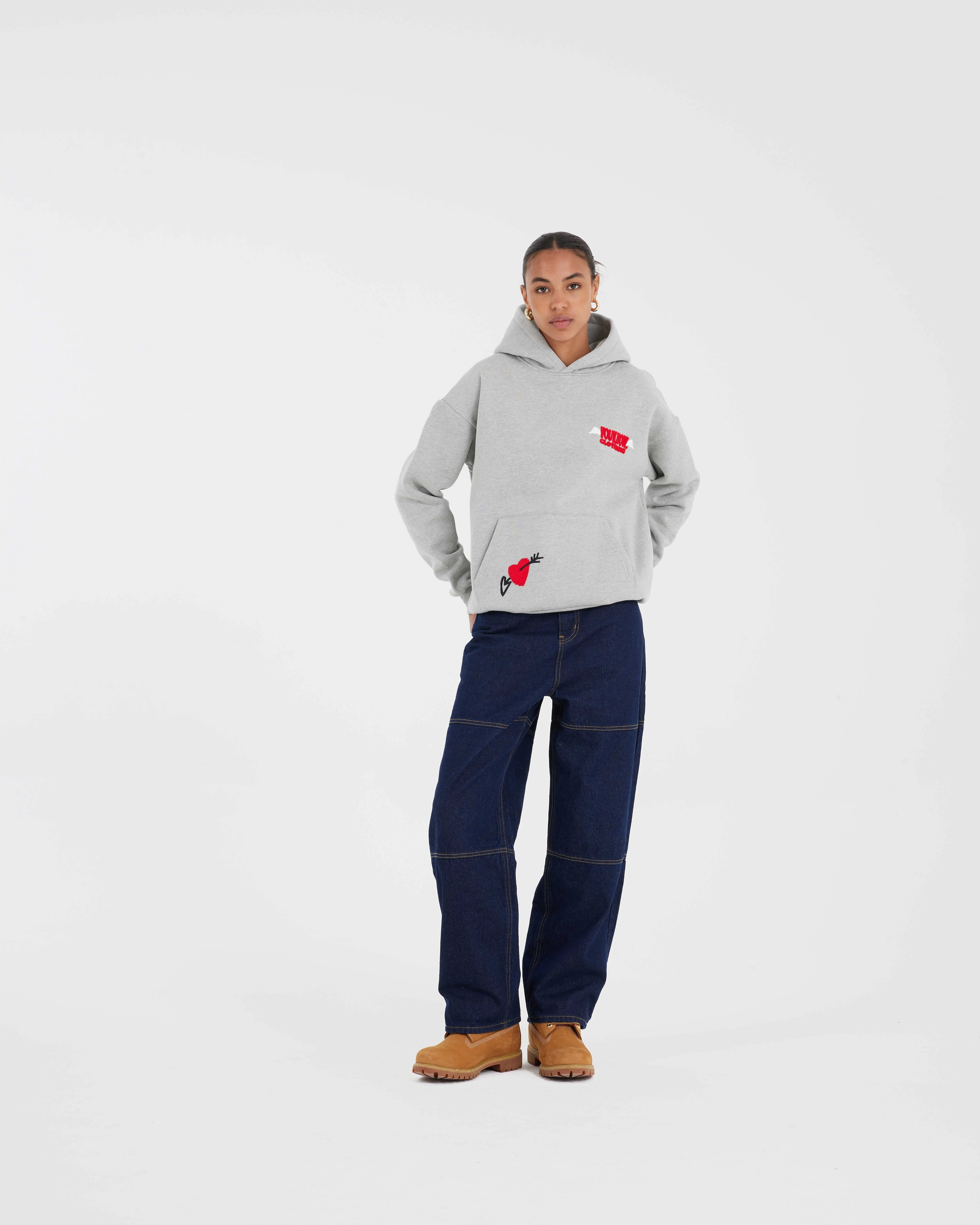 Travel Style EVERYDAY LOVE HOODIE | Grey