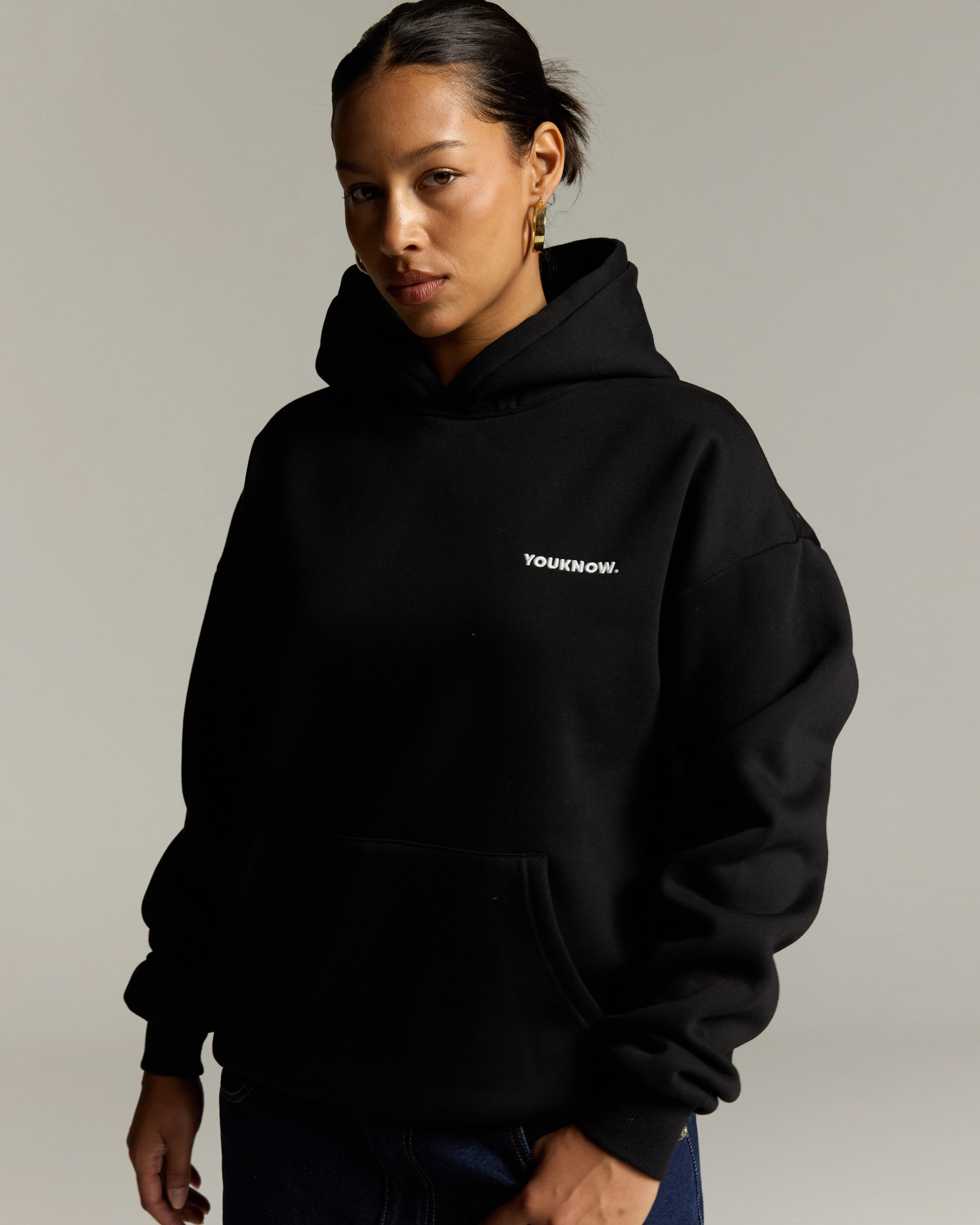 Core Standard Hoodie | Black Non Restrictive Fit